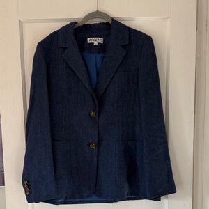 Argent Weekend Blazer in Linen Denim